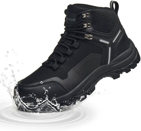 Waterproof Women's Hiking Boots with Wide Toe Box Lightweight Non-Slip Grip Ankle Support, Durable Comfort for Trekking, Trail Running, and Outdoor Adventures in Saudi Arabia