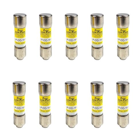 10 قطع LP-CC-15 (LPCC-15) 15 أمبير 600 فولت فيوز تأخير الوقت 10*38 متوافق مع بوسمان in Kuwait