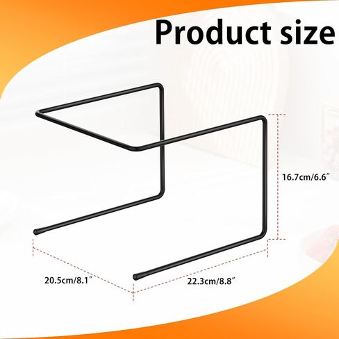 6 Pcs Black Metal Pizza Table Stands, Pizza Display Racks for Serving, Pizza Tray Stands Holder for Party Serving, For Home, Restaurant, Canteen in Kuwait