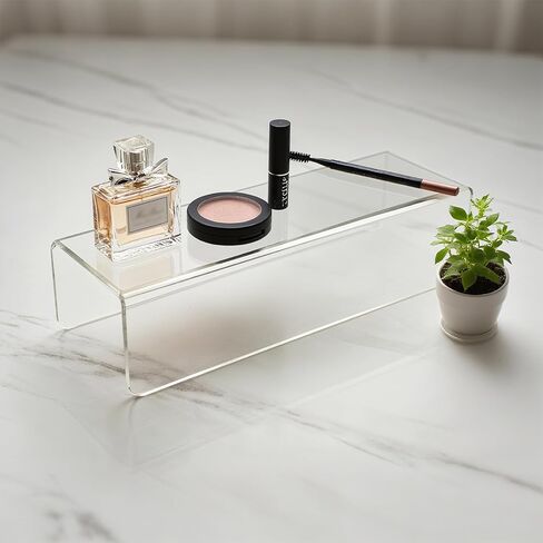 MerryNine Acrylic Risers, 6 Pcs 2 Set 8.6"L Clear Display Stand, Rectangular Acrylic Display Risers, Transparent Pop stand for Cupcakes, Figures, cosmetics, Retail, Shoe Showcase, Collectibles Display in Kuwait