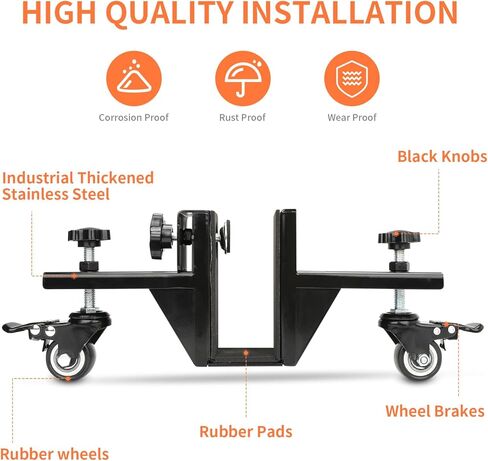 طقم تركيب باب عالي التحمل، مكون من قطعتين باب دوللي بسمك 1-10/32 بوصة و1-30/32 بوصة، أبواب أمامية وألواحية، أدوات تركيب الأبواب، صامولة رافع الباب لمنع الاهتزاز in Kuwait