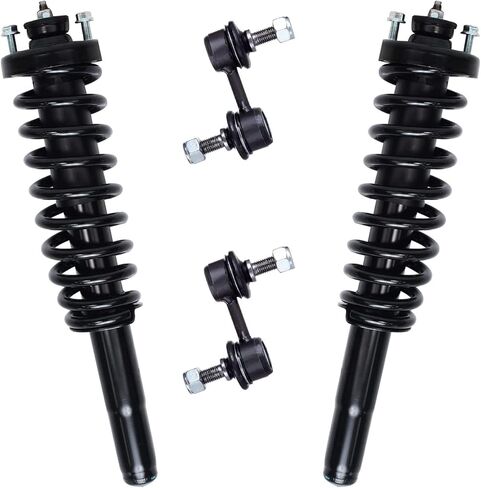 Detroit Axle - 1.8L Front Struts Sway Bars for 2011-2013 Toyota Matrix 2009-2013 Corolla Complete 2 Ready Struts w/Coil Spring 2 Sway Bars 2010 2011 2012 Replacement Suspension Kit in Kuwait