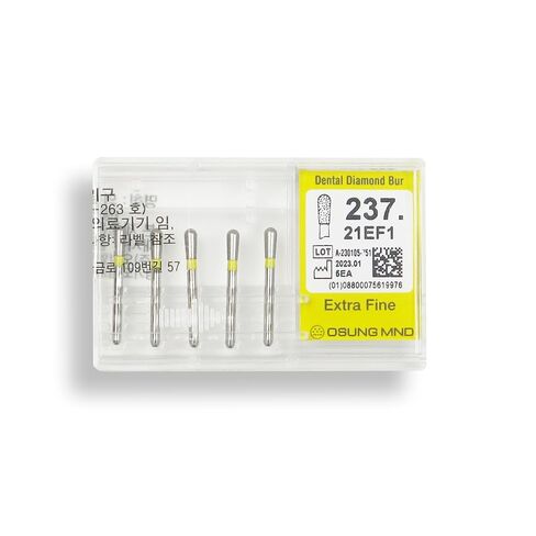Pear 2.1 mm Dia. Extra Fine Grit Diamond Dental Bur 25 Pcs. 237.21EF1 in Saudi Arabia