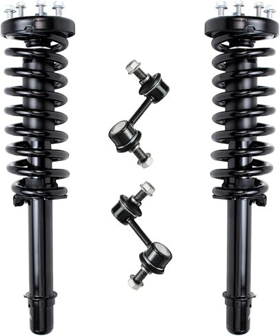 Detroit Axle - 1.8L Front Struts Sway Bars for 2011-2013 Toyota Matrix 2009-2013 Corolla Complete 2 Ready Struts w/Coil Spring 2 Sway Bars 2010 2011 2012 Replacement Suspension Kit in Kuwait