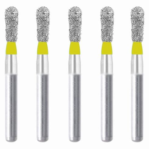 Pear 2.1 mm Dia. Extra Fine Grit Diamond Dental Bur 25 Pcs. 237.21EF1 in Saudi Arabia