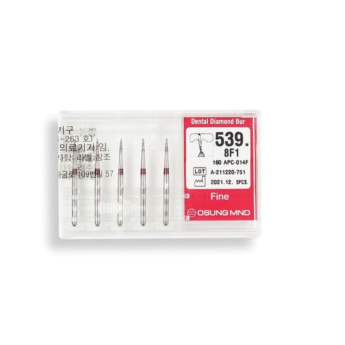539.8F1, Needle Sharep, Short, Long Neck, 0.8 mm Dia, Fine Grit Diamond Bur, 5 per Pack in Saudi Arabia