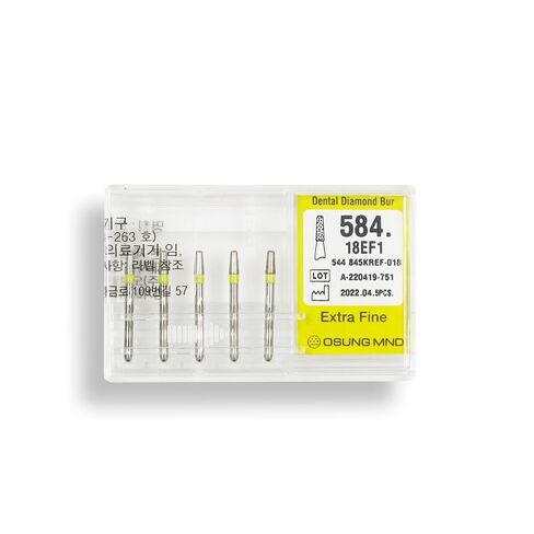 Conical, Round Edge 1.8 mm Dia. Extra Fine Grit Diamond Dental Bur 25 Pcs. 584.18EF1 in Saudi Arabia