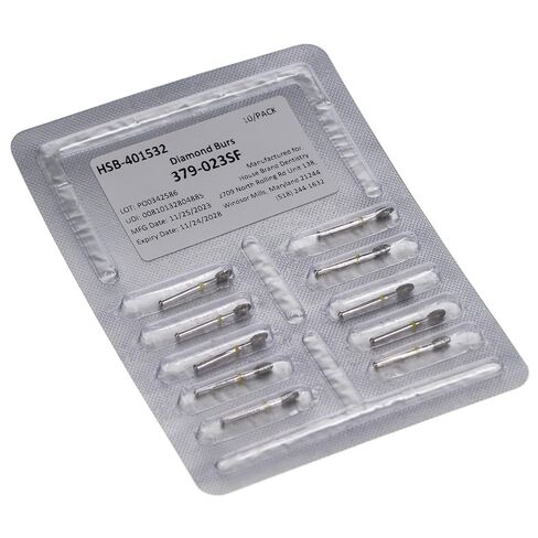 401532 FG 379-023SF Football Super Fine Grit Diamond Burs 10/Pk in Saudi Arabia