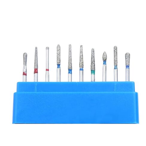 Diamond Burs FG High Speed Burs FG-102 Drill Composite Polishing Kit for Ceramic Dia1.6mm Grinding Tool 10Pcs in Saudi Arabia