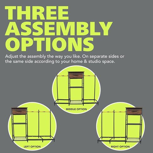 Pearington 3-Tier Multi Guitar Floor Stand with Amp Stand and Cloth Drawer, Space-Saving Floor Guitar Rack for 4 Acoustic, Electric, or Bass Guitars and Ukeleles in Saudi Arabia