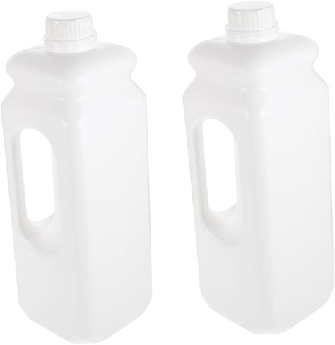 2.5L Leak-proof Plastic Water Jug with Lid 2PCS Ergonomic Handle Storage Containers for Home and Outdoor Use in Saudi Arabia