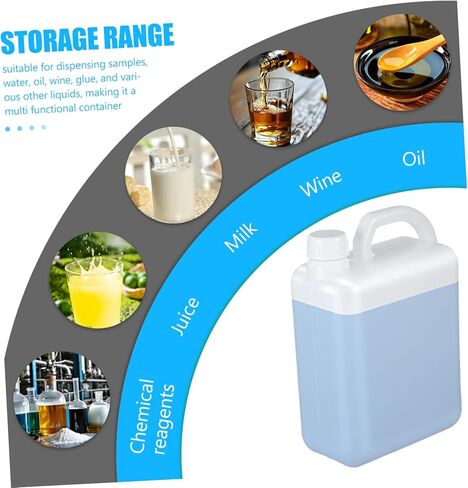 BESTYASH 1L Plastic Flat Bottle with Screw Cap Refillable Water Jug for Juice Milk and Oil Versatile Beverage Storage Container for Home and Commercial Use in Kuwait