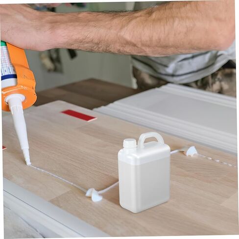 BESTYASH 1L Plastic Flat Bottle with Screw Cap Refillable Water Jug for Juice Milk and Oil Versatile Beverage Storage Container for Home and Commercial Use in Kuwait