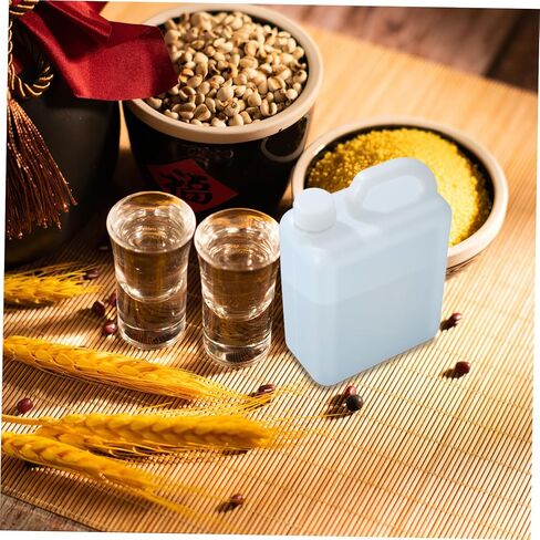 BESTYASH 1L Plastic Flat Bottle with Screw Cap Refillable Water Jug for Juice Milk and Oil Versatile Beverage Storage Container for Home and Commercial Use in Kuwait