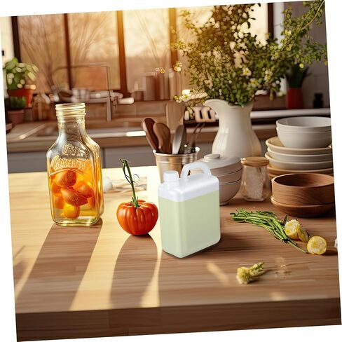 BESTYASH 1L Plastic Flat Bottle with Screw Cap Refillable Water Jug for Juice Milk and Oil Versatile Beverage Storage Container for Home and Commercial Use in Kuwait