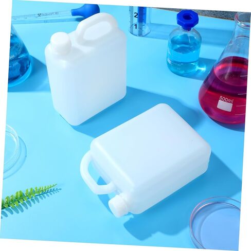 BESTYASH 1L Plastic Flat Bottle with Screw Cap Refillable Water Jug for Juice Milk and Oil Versatile Beverage Storage Container for Home and Commercial Use in Kuwait