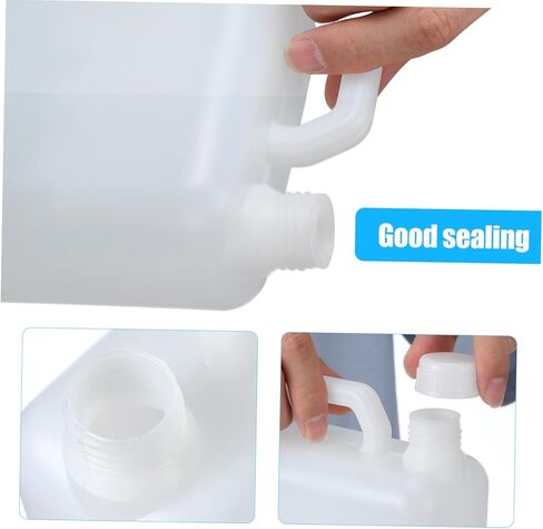 BESTYASH 1L Plastic Flat Bottle with Screw Cap Refillable Water Jug for Juice Milk and Oil Versatile Beverage Storage Container for Home and Commercial Use in Kuwait