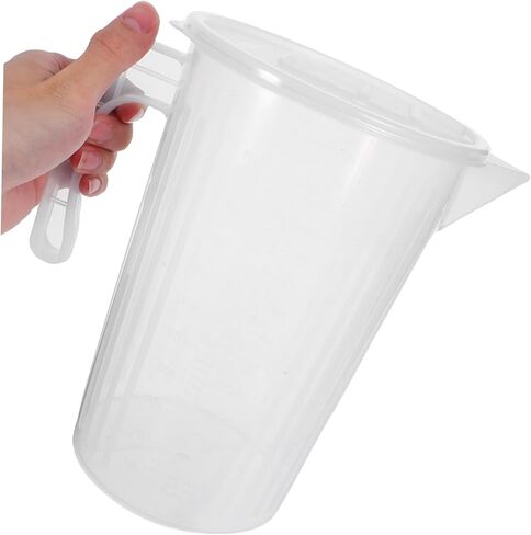 Capacity Plastic Measuring Beaker Shatterproof Lightweight Graduated Jug with Sliding Cover Kitchen Tool for Home and Commercial Use in Saudi Arabia