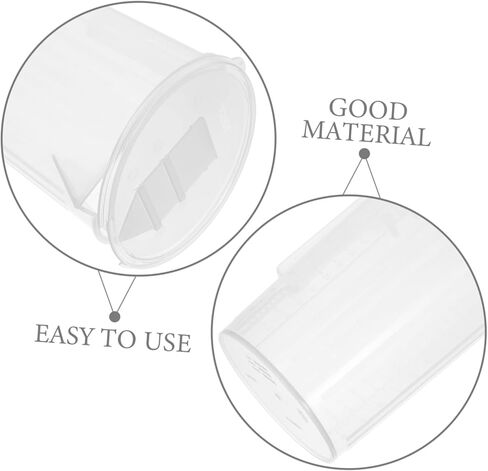 Capacity Plastic Measuring Beaker Shatterproof Lightweight Graduated Jug with Sliding Cover Kitchen Tool for Home and Commercial Use in Saudi Arabia