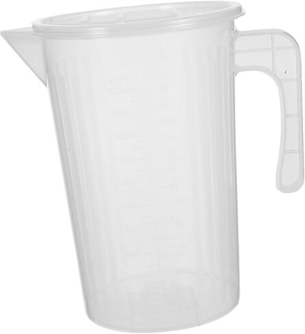 Plastic Measuring Pitcher Dual Sided Graduated Beaker Cup Lightweight Easy to Clean for Baking Cooking and DIY Projects Reinforced Material in Saudi Arabia