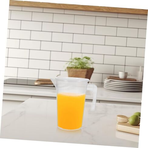 Plastic Measuring Pitcher Dual Sided Graduated Beaker Cup Lightweight Easy to Clean for Baking Cooking and DIY Projects Reinforced Material in Saudi Arabia