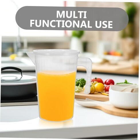 Plastic Measuring Pitcher Dual Sided Graduated Beaker Cup Lightweight Easy to Clean for Baking Cooking and DIY Projects Reinforced Material in Saudi Arabia