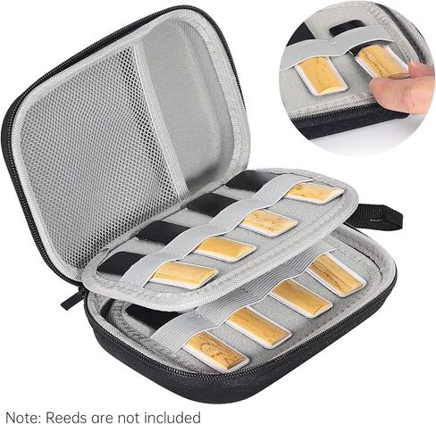 Reeds Case Storage Bag Reed Carrying Holder for Clarinet Saxophone Waterproof Portable Clarinet Reeds Case 20Pcs Storage Capacity (Not Including Reeds) in Saudi Arabia