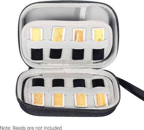 Reeds Case Storage Bag Reed Carrying Holder for Clarinet Saxophone Waterproof Portable Clarinet Reeds Case 20Pcs Storage Capacity (Not Including Reeds) in Saudi Arabia