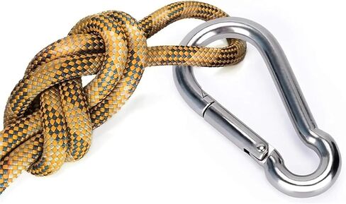 خطاف زنبركي، 10 قطع من الفولاذ المقاوم للصدأ حلقة توصيل سريعة بإبزيم أمان زنبركي (60 مم) in Kuwait