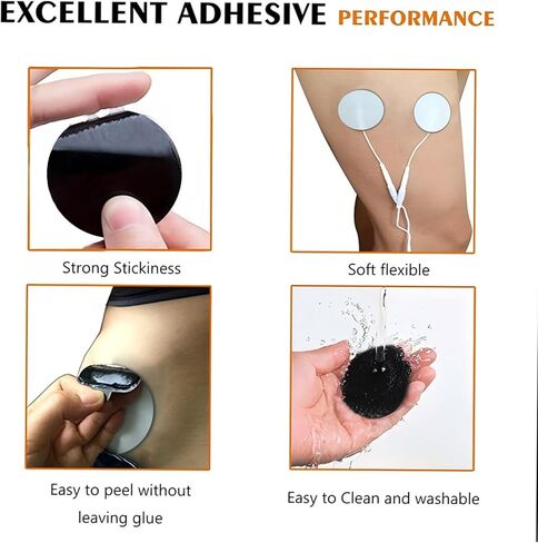 TENS Unit Replacement Pads TENS Pads Standard 3.5mm snap-on Connector Electrode Pads- Self Adhesive Electro Therapy Patches for Electrical Stimulation - Non Irritating Stim Tens Unit Pads in Kuwait