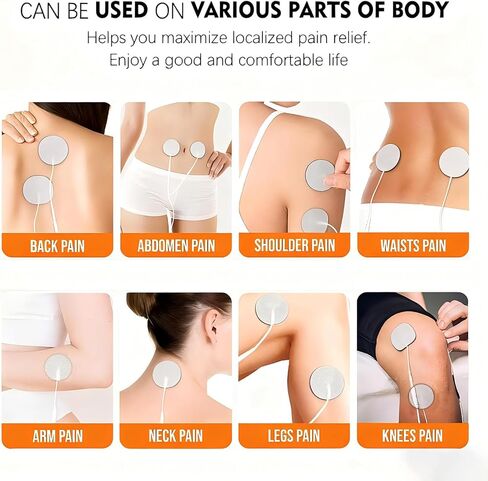 TENS Unit Replacement Pads TENS Pads Standard 3.5mm snap-on Connector Electrode Pads- Self Adhesive Electro Therapy Patches for Electrical Stimulation - Non Irritating Stim Tens Unit Pads in Kuwait