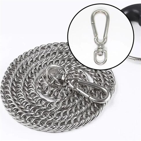 خطاف زنبركي، قطعة واحدة من الفولاذ المقاوم للصدأ، خطاف سريع متعدد الوظائف، سلسلة عين دوارة، حلقة تسلق للتخييم والمشي لمسافات طويلة in Kuwait