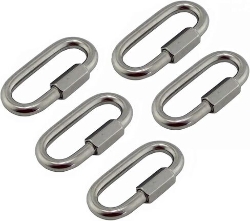 خطاف زنبركي، 5 قطع من الفولاذ المقاوم للصدأ 304 حلقة تسلق للبوابة مزودة بزنبرك، خطاف حلقة قفل سريع (7 مم) in Kuwait