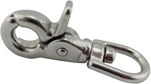 خطاف زنبركي، 5 قطع خطاف مشبك زنبركي دوار 65 مم من الفولاذ المقاوم للصدأ 316 in Kuwait