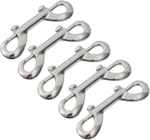 خطاف زنبركي، 20 قطعة مشبك فضي مسمار بعروة دوارة خطاف زنبركي مزدوج الأطراف in Kuwait