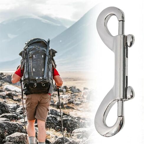 خطاف زنبركي، 20 قطعة مشبك فضي مسمار بعروة دوارة خطاف زنبركي مزدوج الأطراف in Kuwait