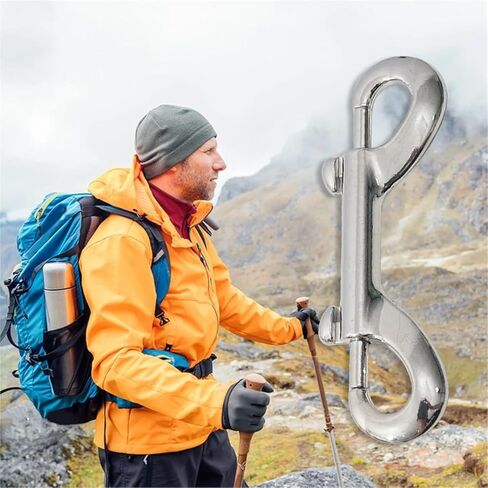 خطاف زنبركي، 20 قطعة مشبك فضي مسمار بعروة دوارة خطاف زنبركي مزدوج الأطراف in Kuwait