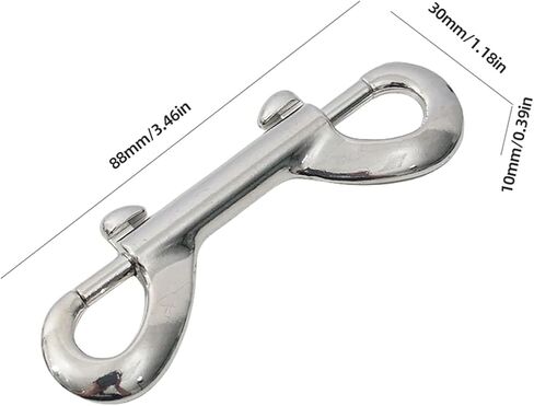 خطاف زنبركي، 20 قطعة مشبك فضي مسمار بعروة دوارة خطاف زنبركي مزدوج الأطراف in Kuwait