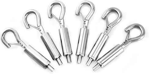 خطاف زنبركي، 4 قطع خطاف زنبركي متعدد الوظائف قابل للتعديل لأدوات التعليق مثل اللوحات الفنية للمعرض (متوسط) in Kuwait