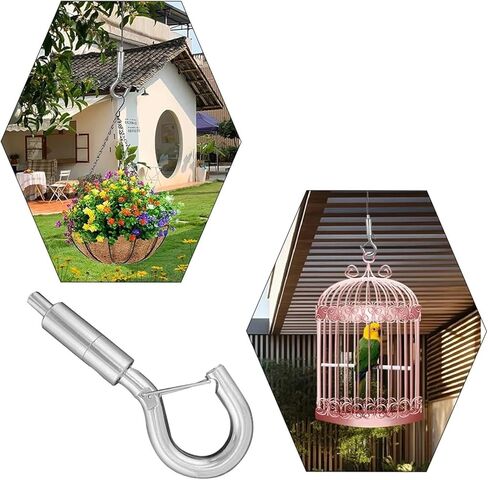 Spring Snap Hook, 10PCS Wire Rope Spring Hook Adjustable Multifunction for Hanging Tools Such As Gallery(Small Hook) in Saudi Arabia