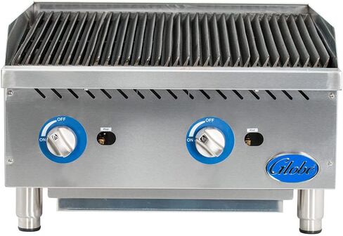 Globe GCB24G-SR Food Equipment Countertop 24" S/S Radiant Gas Charbroiler, Stainless-Steel in Saudi Arabia