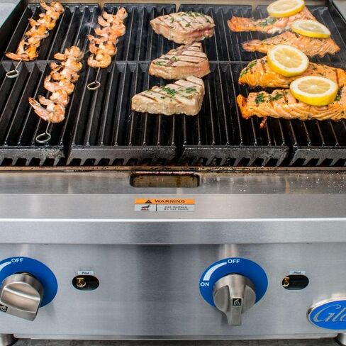 Globe GCB24G-SR Food Equipment Countertop 24" S/S Radiant Gas Charbroiler, Stainless-Steel in Saudi Arabia