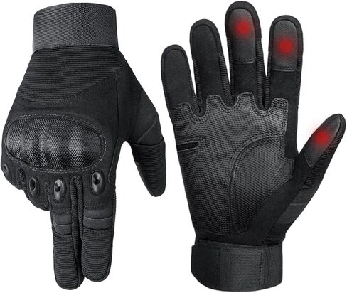 HYCOPROT Utility Gloves for Men, Motorcycle Glove with Touchscreen Palm Pad Breathable Lightweight for Riding Cycling Sports in Saudi Arabia