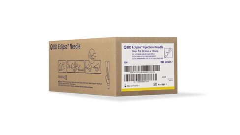 BD Eclipse Needle, 30 G x 1/2 in. #305757, (100 Count) in Saudi Arabia