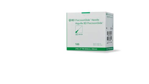 إبرة BD PrecisionGlide، 21 جم × 2 بوصة. #305129 (100 قطعة) in Saudi Arabia