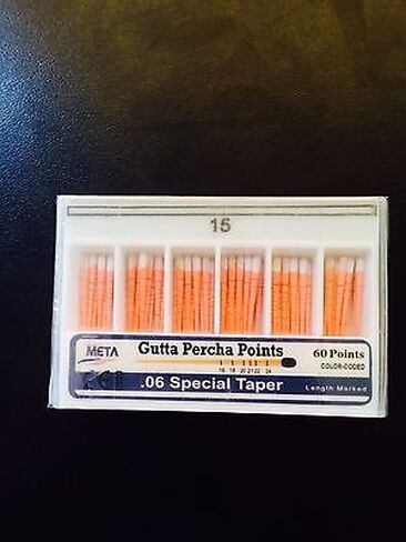 Bulk Gutta Percha Points .06#15 5x Of 60/pk (300 Total Pieces) in Kuwait