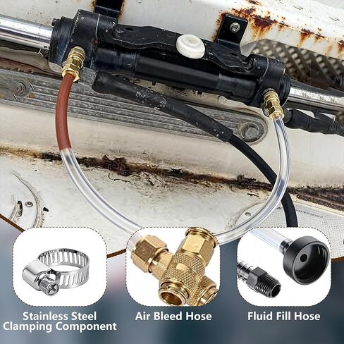 Hydraulic Steering Bleed Kit for Seastar Systems – Professional Marine Bleeding Control with Leak-Proof Brass Connector, Compatible with All Outboard, Sterndrive & Inboard Boats in Kuwait