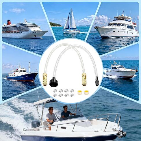 Hydraulic Steering Bleed Kit for Seastar Systems – Professional Marine Bleeding Control with Leak-Proof Brass Connector, Compatible with All Outboard, Sterndrive & Inboard Boats in Kuwait