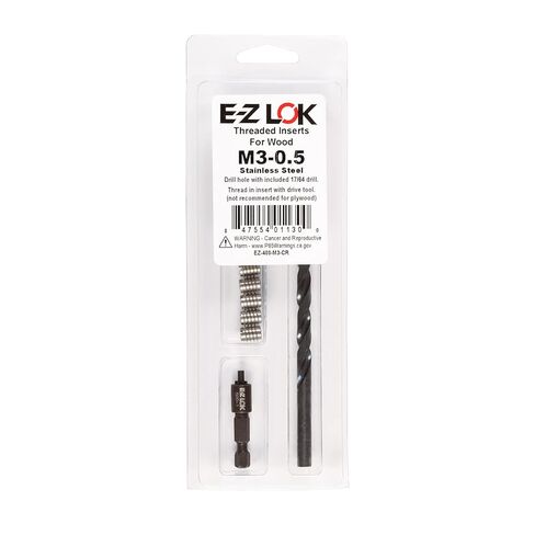 E-Z LOK - طقم تثبيت سكين ملولب EZ-400-6-CR للخشب الصلب - ستانلس - 3/8-16 in Saudi Arabia