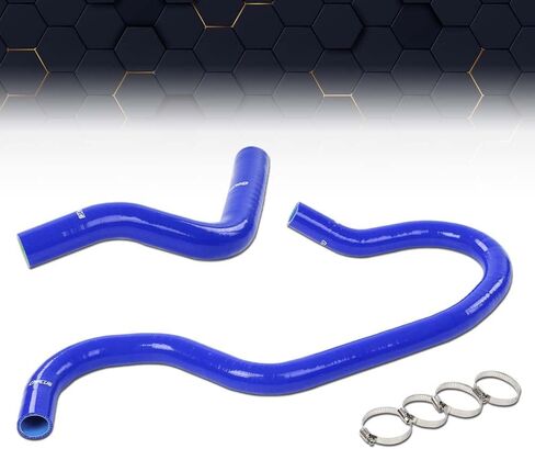 PIT66 SILICONON SOWICANT BRAYAITAR KIT TILE متوافقة مع 1999-2006 Chevy Silverado 1500 2 PCS UPPER Lower Bradiator Kit Black with Clamps in Kuwait